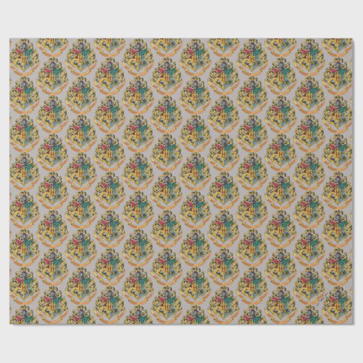 Harry Potter | Hogwarts Crest - Vollfarbigkeit Geschenkpapier (Flach)