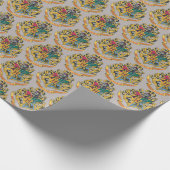 Harry Potter | Hogwarts Crest - Vollfarbigkeit Geschenkpapier (Ecke)