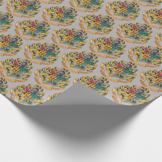 Harry Potter | Hogwarts Crest - Vollfarbigkeit Geschenkpapier (Ecke)