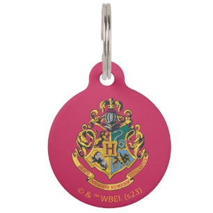 Harry Potter   Hogwarts Crest - Vollfarbigkeit Haustiermarke