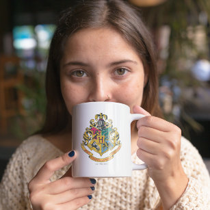 Harry Potter   Hogwarts Crest - Vollfarbigkeit Kaffeetasse