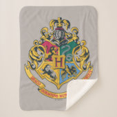 Harry Potter | Hogwarts Crest - Vollfarbigkeit Sherpadecke (Vorderseite)