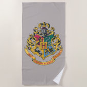 Harry Potter | Hogwarts Crest - Vollfarbigkeit Strandtuch (Vorderseite)