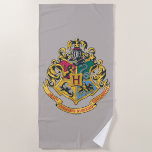 Harry Potter   Hogwarts Crest - Vollfarbigkeit Strandtuch