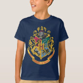 Harry Potter | Hogwarts Crest - Vollfarbigkeit T-Shirt (Vorderseite)