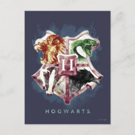 Harry Potter | HOGWARTS™ Crest Watercolor Postkarte