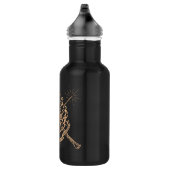Harry Potter | Hogwarts Crossed Wands Crest Edelstahlflasche (Rechts)