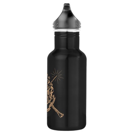 Harry Potter | Hogwarts Crossed Wands Crest Edelstahlflasche (Rechts)