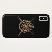 Harry Potter | Hogwarts Crossed Wands Wappen Case-Mate iPhone Hülle (Rückseite (Horizontal))