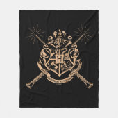 Harry Potter | Hogwarts Crossed Wands Wappen Fleecedecke (Vorderseite)
