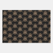 Harry Potter | Hogwarts Crossed Wands Wappen Geschenkpapier Set (Vorderseite 3)