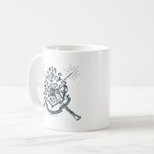 Harry Potter | Hogwarts Crossed Wands Wappen Kaffeetasse (Vorderseite Links)