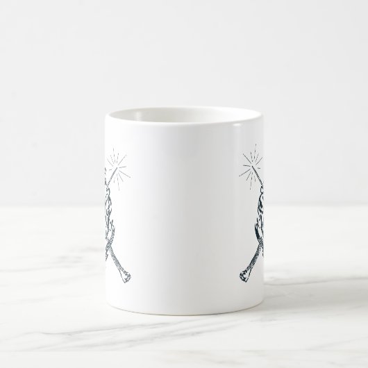 Harry Potter | Hogwarts Crossed Wands Wappen Kaffeetasse (Mittel)