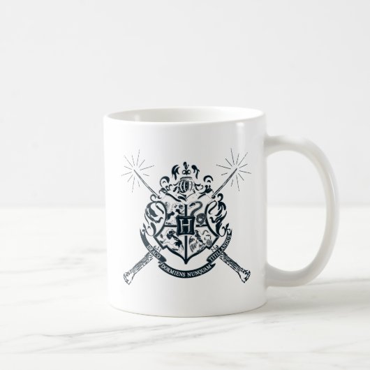 Harry Potter | Hogwarts Crossed Wands Wappen Kaffeetasse (Rechts)