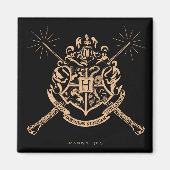 Harry Potter | Hogwarts Crossed Wands Wappen Magnet (Vorne)