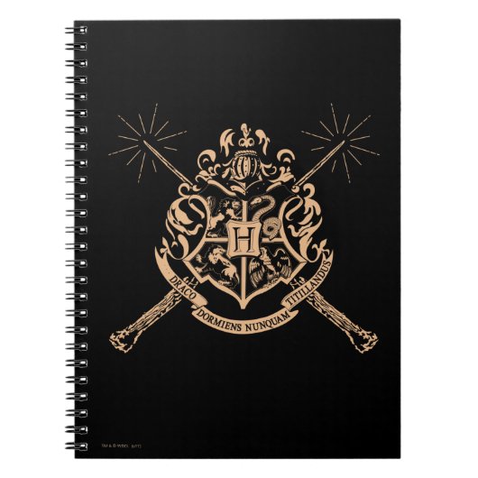 Harry Potter | Hogwarts Crossed Wands Wappen Notizblock (Vorderseite)