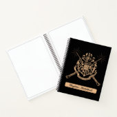 Harry Potter | Hogwarts Crossed Wands Wappen Sketc Notizblock (Innenseite)