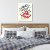 Harry Potter | Hogwarts-Express-Typografie Leinwanddruck (Insitu (Schlafzimmer))