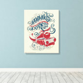 Harry Potter | Hogwarts-Express-Typografie Leinwanddruck (Insitu (Holzboden))