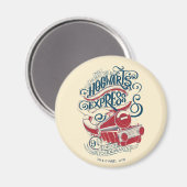 Harry Potter | Hogwarts-Express-Typografie Magnet (Vorderseite/Rückseite)