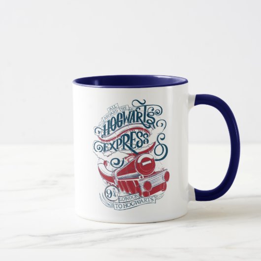 Harry Potter | Hogwarts-Express-Typografie Tasse (Rechts)