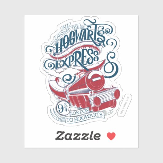 Harry Potter | Hogwarts Express Typografy Aufkleber (Blatt)
