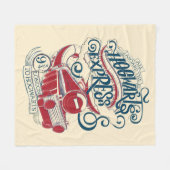 Harry Potter | Hogwarts Express Typografy Fleecedecke (Vorderseite (Horizontal))
