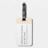 Harry Potter | Hogwarts Express Typografy Gepäckanhänger (Rückseite vertikal)