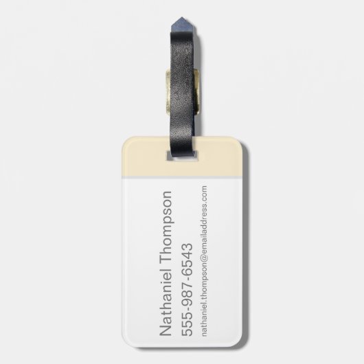 Harry Potter | Hogwarts Express Typografy Gepäckanhänger (Rückseite vertikal)