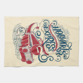 Harry Potter | Hogwarts Express Typografy Geschirrtuch (Horizontal)