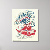 Harry Potter | Hogwarts Express Typografy Leinwanddruck (Vorderseite)