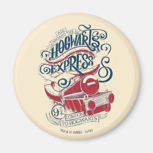 Harry Potter | Hogwarts Express Typografy Magnet (Vorne)