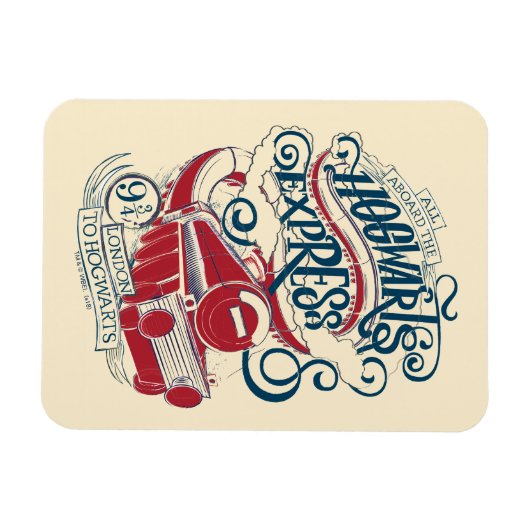 Harry Potter | Hogwarts Express Typografy Magnet (Horizontal)