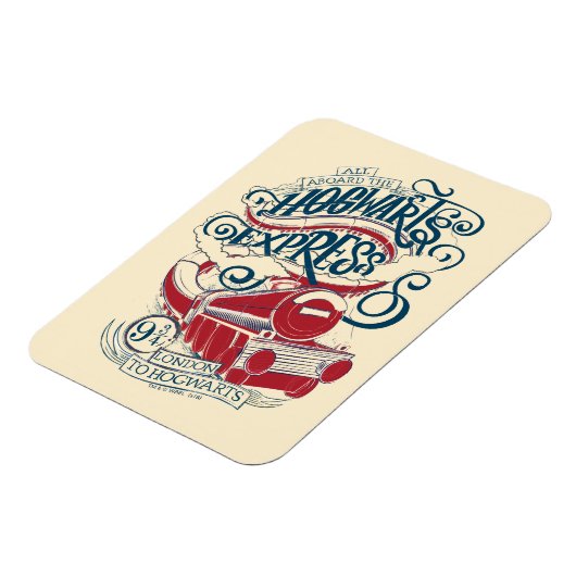 Harry Potter | Hogwarts Express Typografy Magnet (Linke Seite)