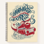 Harry Potter | Hogwarts Express Typografy Notizbuch (Vorderseite)