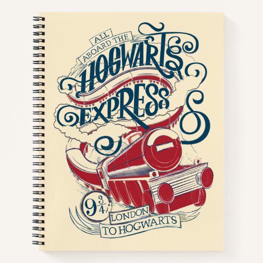 Harry Potter | Hogwarts Express Typografy Notizbuch (Vorderseite)
