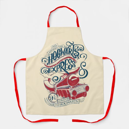 Harry Potter | Hogwarts Express Typografy Schürze (Vorderseite)