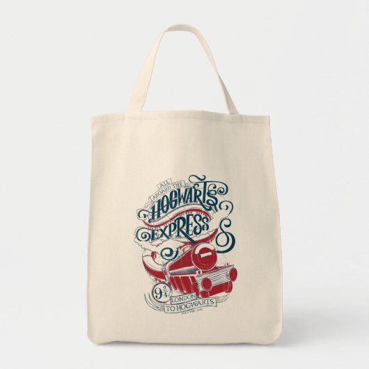 Harry Potter | Hogwarts Express Typografy Tragetasche (Vorne)