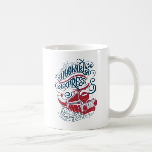 Harry Potter | Hogwarts-Express Typographie Kaffeetasse (Rechts)