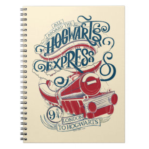 Harry Potter   Hogwarts Express Typography Notizblock
