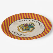Harry Potter | Hogwarts Geburtstag Pappteller (Schrägansicht)