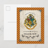 Harry Potter | Hogwarts Geburtstag Vielen Dank Postkarte (Vorne/Hinten)