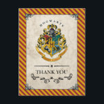 Harry Potter | Hogwarts Geburtstag Vielen Dank Postkarte<br><div class="desc">Feiern Sie Ihren Geburtstag mit diesen Hogwarts Crest Happy Birthday Danke Karten! Ob in Gryffindor, Slytherin, Hufflepuff oder Ravenclaw, Ihr Kind und Ihre Freunde können gemeinsam mit der Hogwarts School of Witchcraft and Wizardry Wappen feiern. Vergessen Sie nicht, die passenden Hogwarts Crest Einladungen zu versenden und diese Karte mit einer...</div>