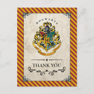 Harry Potter | Hogwarts Geburtstag Vielen Dank Postkarte