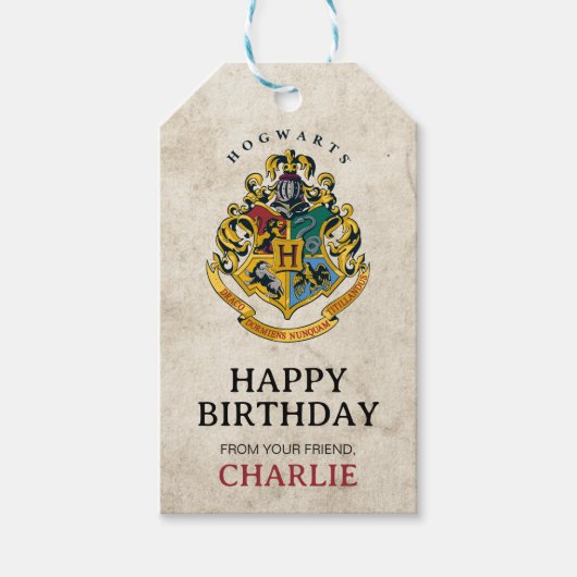 Harry Potter | Hogwarts Geburtstag von Geschenkanhänger (Vorderseite)