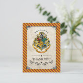 Harry Potter | Hogwarts Geburtstags Dankeschön Postkarte (Stehend Vorderseite)