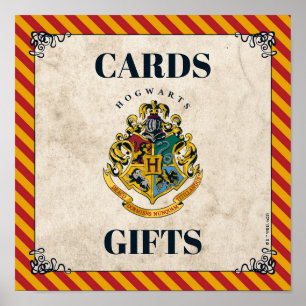 Harry Potter Hogwarts Geburtstagskarten und Gesche Poster
