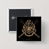 Harry Potter | Hogwarts gekreuzte Wandschilde Button (Vorne & Hinten)