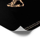 Harry Potter | Hogwarts gekreuztes Wands-Wappen Poster (Ecke)