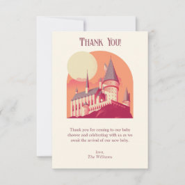 Harry Potter | Hogwarts Girl Baby Shower Dankeskarte